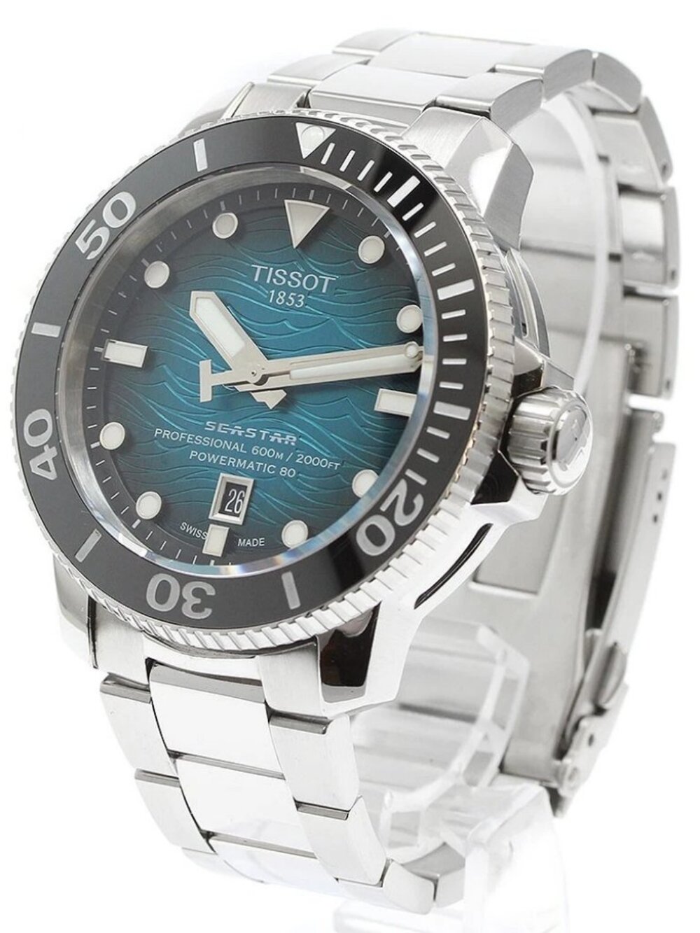 TISSOT Seastar 2000 Professional T120607A Date blue Dial Automatic Men's_939418